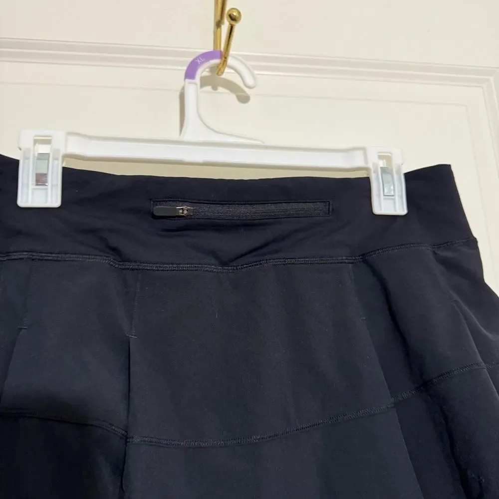 Lululemon Pace Rival Mid Rise Black Activewear Skort